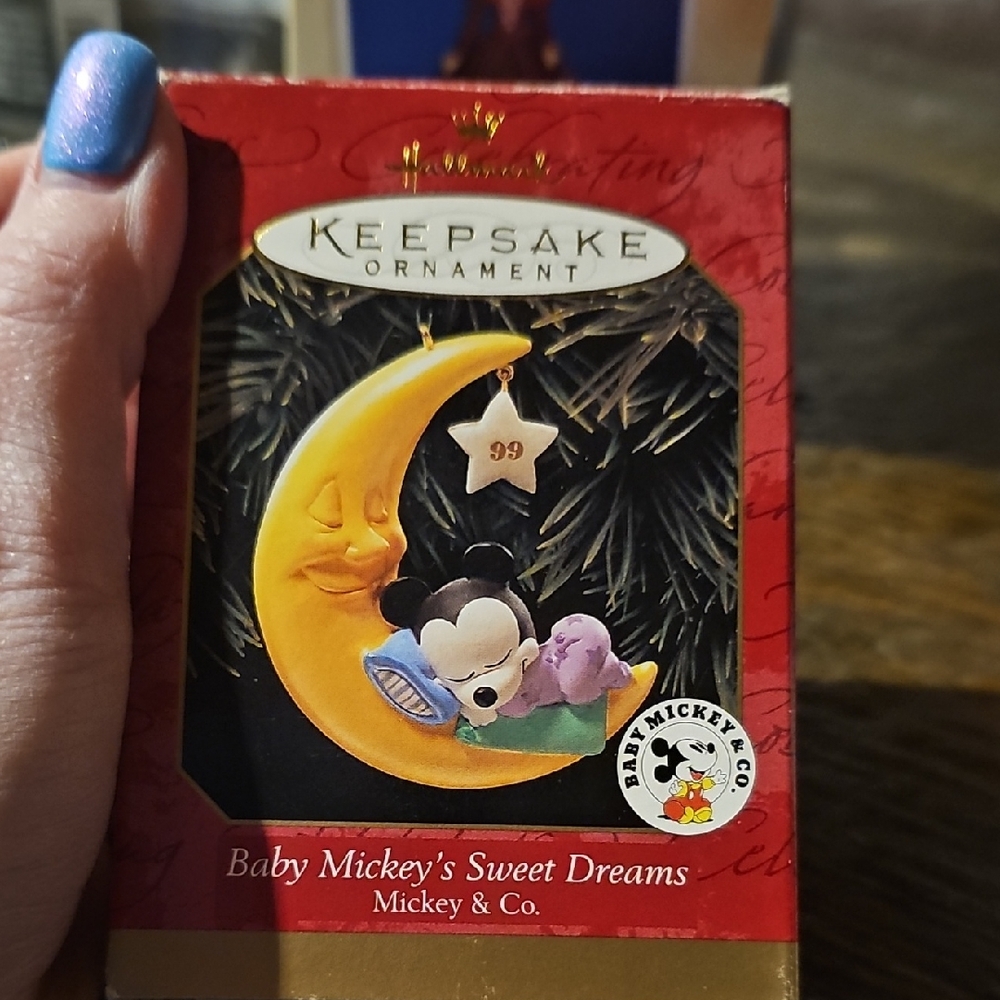 Hallmark Keepsake Ornament - Baby Mickey on Yellow Moon
